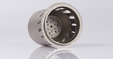 Euro-K: Additive manufactured micro burner for the combustion of gaseous and liquid fuels, built on an EOS M 290 
