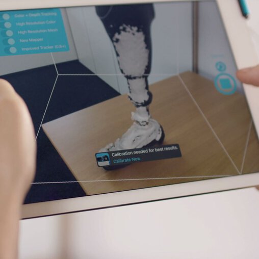 Mecuris Prosthesis Preview on Tablet | © EOS