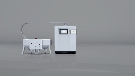 IPCM P mixing and dosing station: mixes new powder with used powder and feeds it into the machines | © EOS