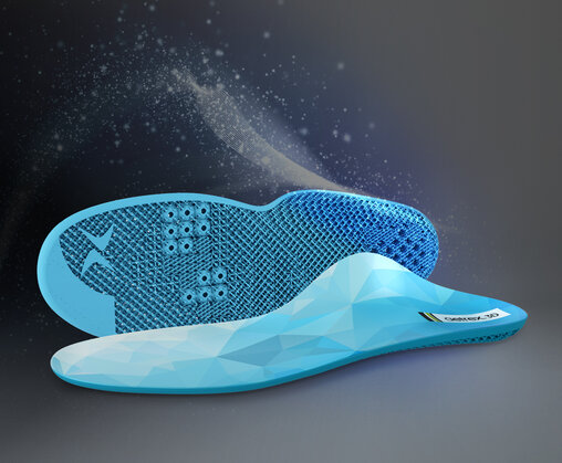 3D printed Aetrex shoesoles | © EOS