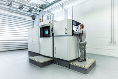 Audi uses the EOS M 400 industrial 3D printing system to manufacture tooling segments