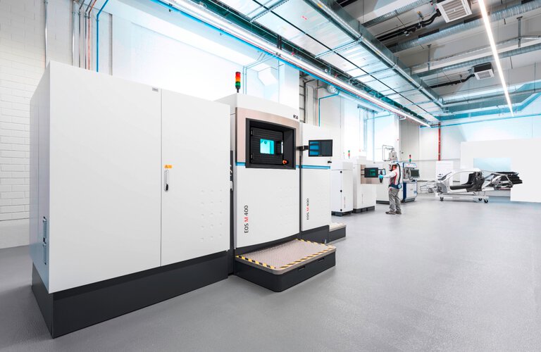 EOS M 400 system for additive manufacturing in the Metal 3D Printing Centre at Audi in Ingolstadt 