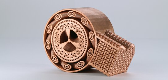 Additive manufactured component made of EOS Copper Cu 