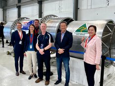 Representatives from Gilmour Space, EOS Asia Pacific and Additive Australia