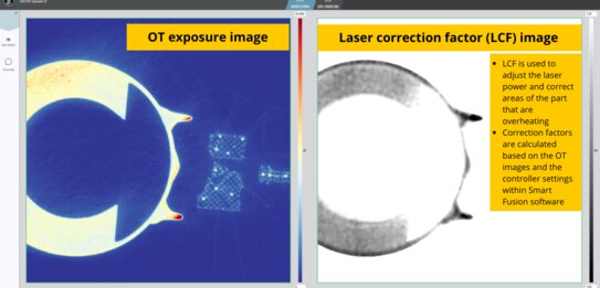 Smart Fusion Laser correction factor example | © EOS GmbH